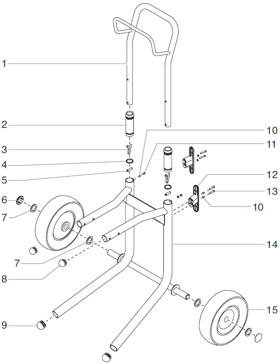 EPX2255 Advantage Upright Cart Assembly